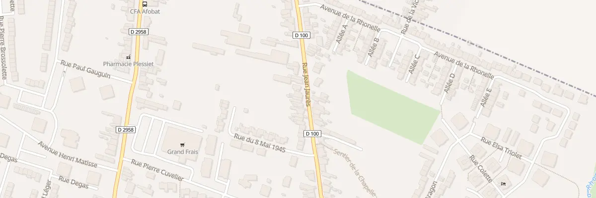 Plan du 77 Rue Jean Jaurès à Aulnoy-lez-Valenciennes