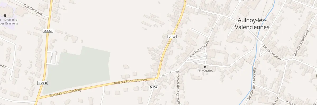 Plan du 36A Rue René Mirland à Aulnoy-lez-Valenciennes
