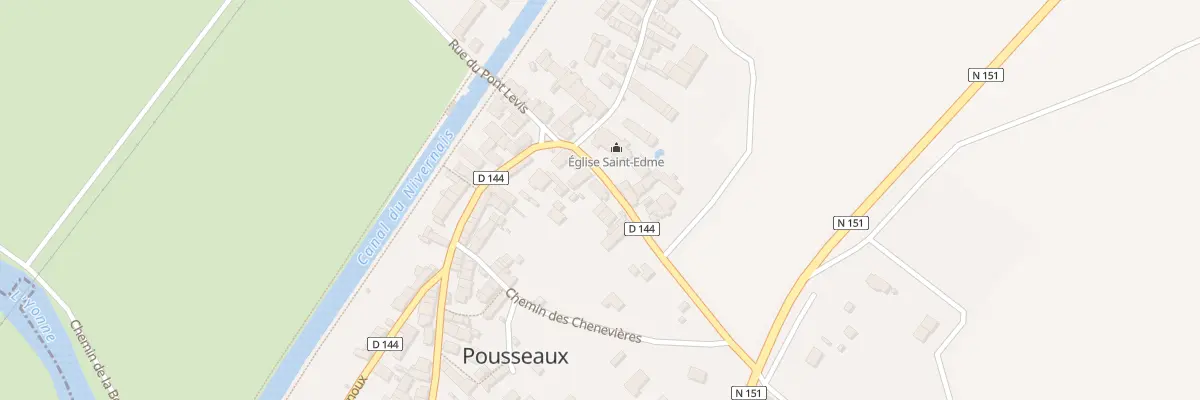 Plan du 5 Rue Robert Sursin à Pousseaux