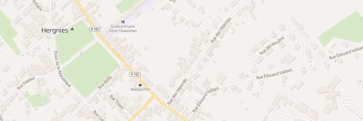 Plan du 21 Rue des Déportés à Hergnies