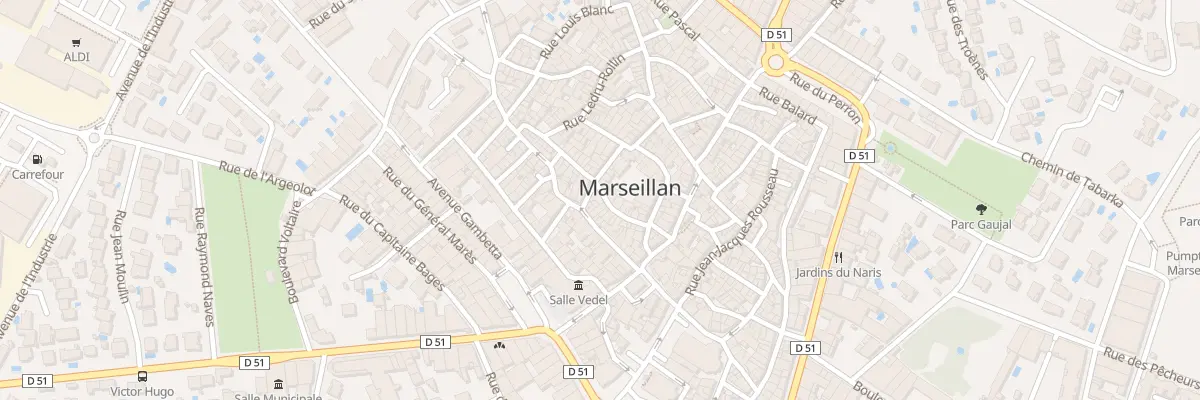 Plan du 4 Rue Lafayette à Marseillan