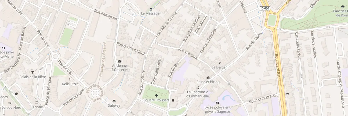 Plan du 11 Rue du Bois à Valenciennes
