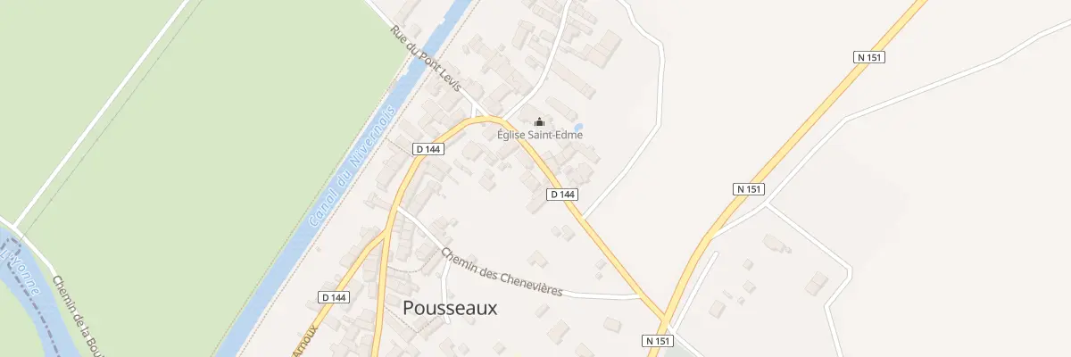 Plan du 99 Le Bourg à Pousseaux