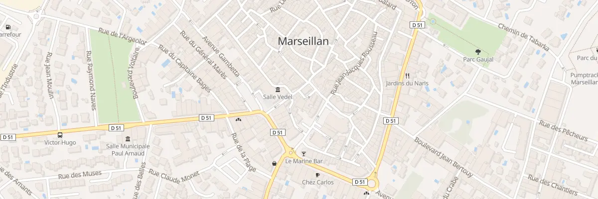 Plan du 4 Pl Carnot à Marseillan