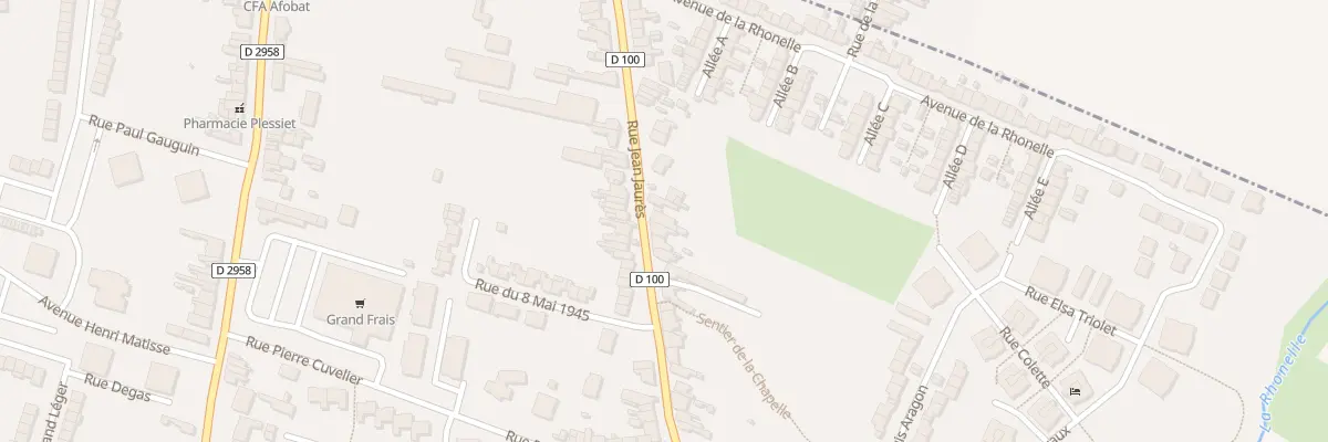 Plan du 58 Rue Jean Jaurès à Aulnoy-lez-Valenciennes
