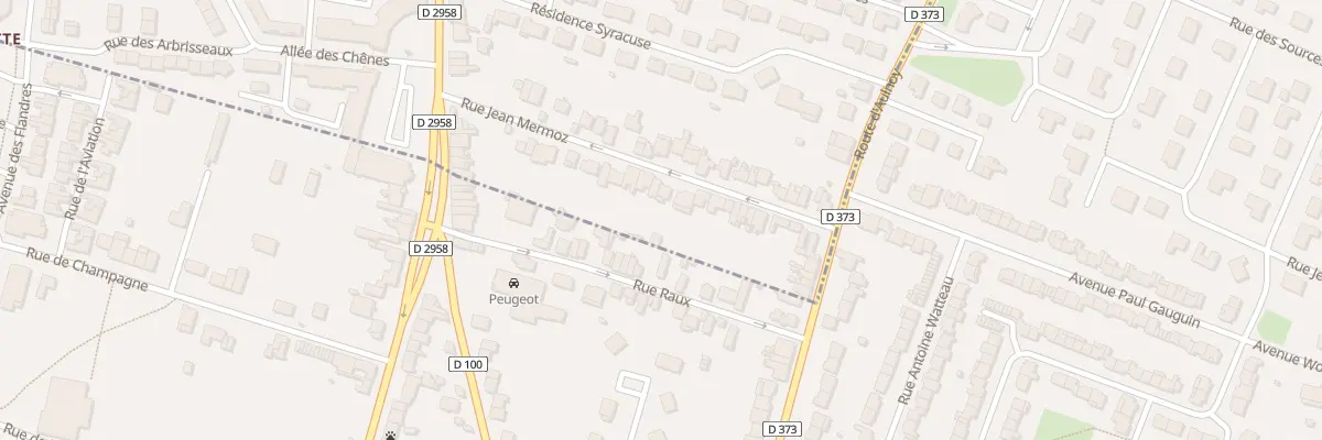 Plan du 26 Rue Jean Mermoz à Valenciennes