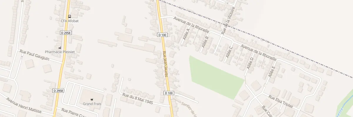 Plan du 68 Rue Jean Jaurès à Aulnoy-lez-Valenciennes