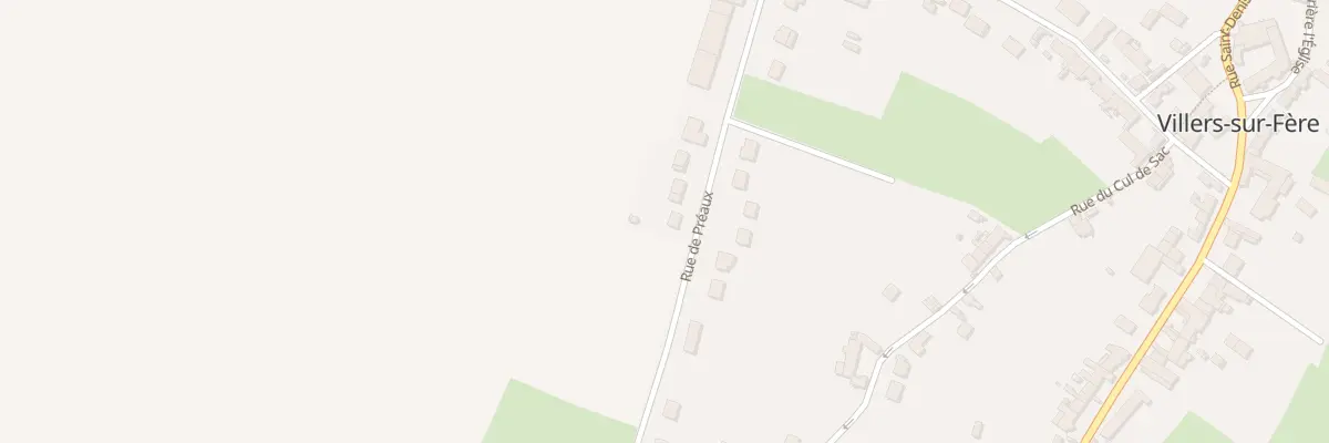 Plan du 7 Rue de Preaux à Villers-sur-Fère