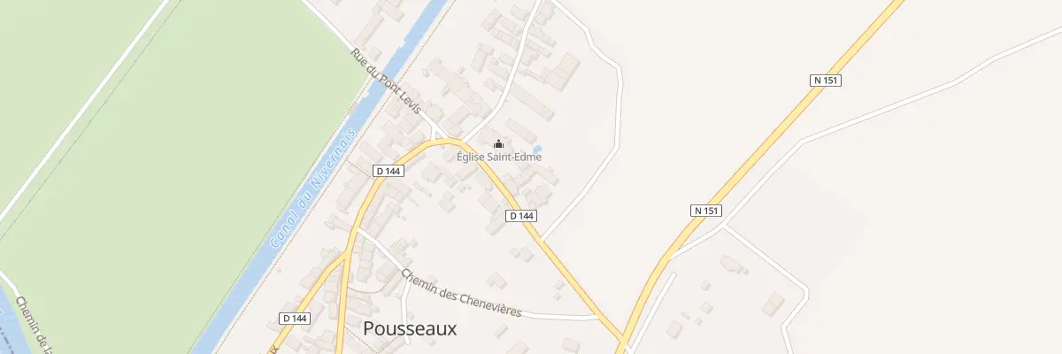 Plan du 137 Le Bourg à Pousseaux