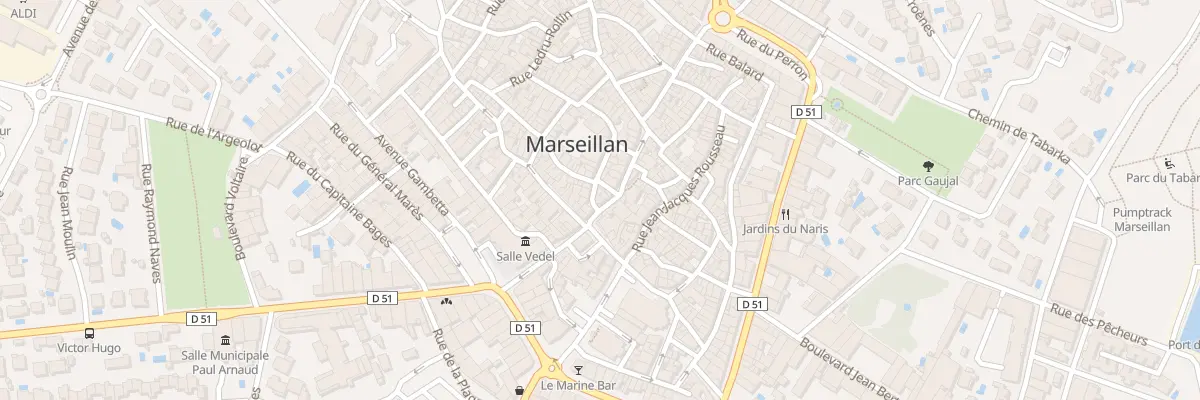 Plan du 21 Rue Claude Goudet à Marseillan