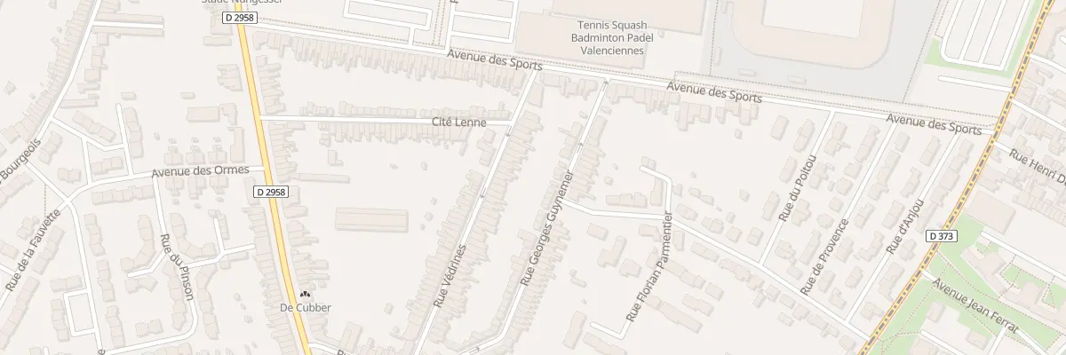 Plan du 17 Rue Védrines à Valenciennes