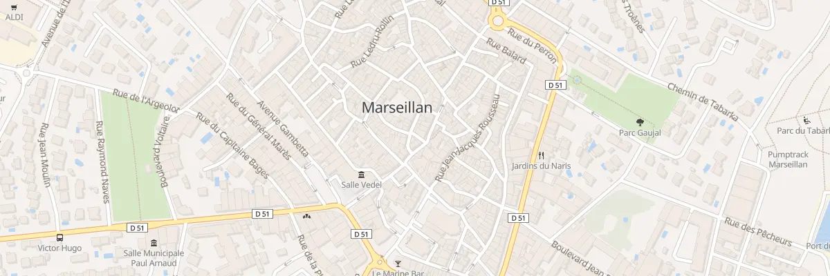 Plan du 6 Rue Achille Baille à Marseillan