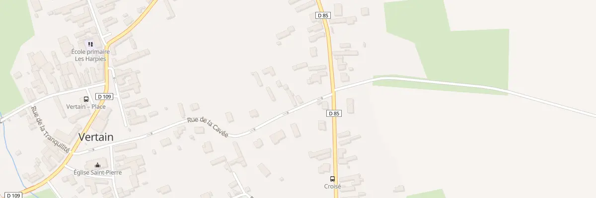 Plan du 375 Rue de la Cavée à Vertain