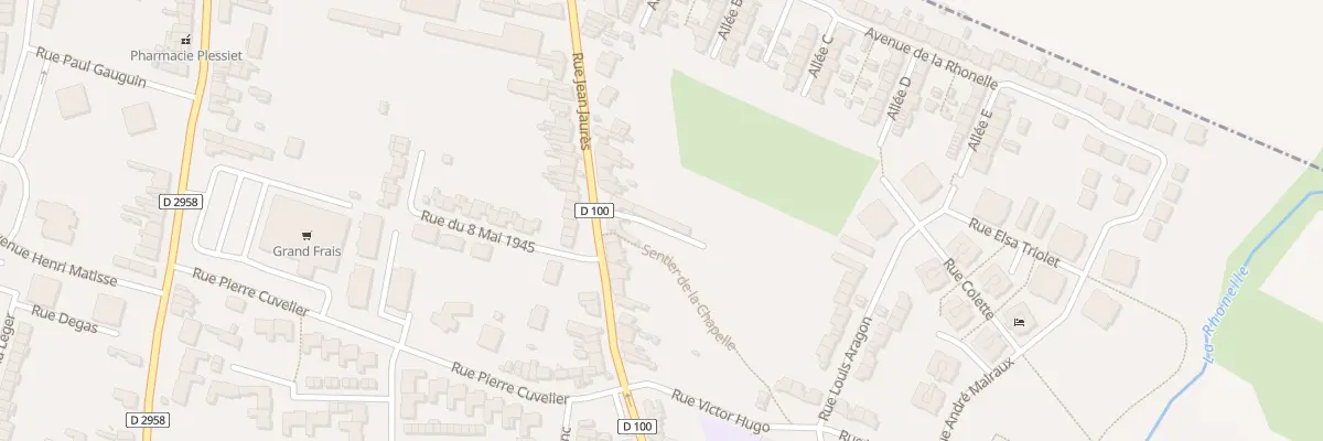 Plan du 50C Rue Jean Jaurès à Aulnoy-lez-Valenciennes