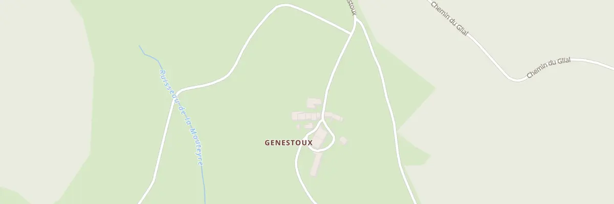 Plan du 5252 Genestoux à Champagnac-le-Vieux