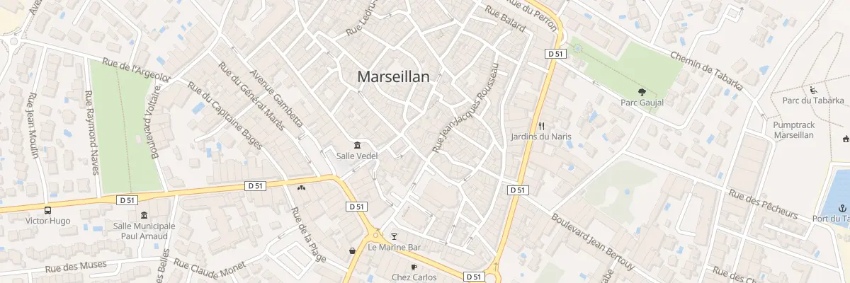 Plan du 9 Rue J Jacques Rousseau à Marseillan