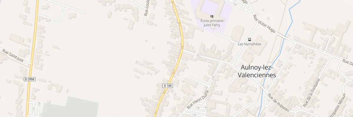 Plan du 8 Rue René Mirland à Aulnoy-lez-Valenciennes