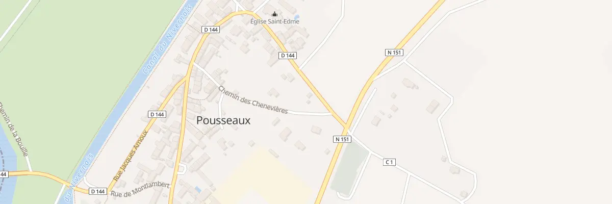 Plan du 143 Les Chenevieres à Pousseaux