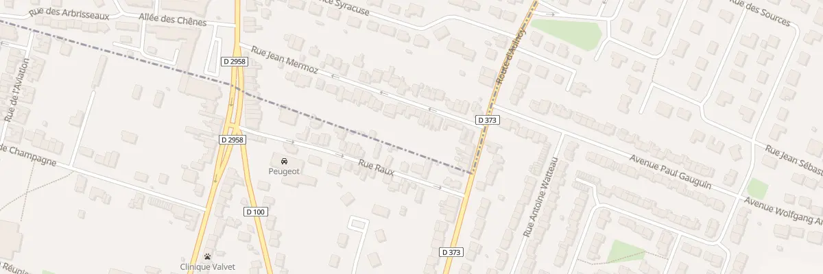 Plan du 34 Rue Jean Mermoz à Valenciennes