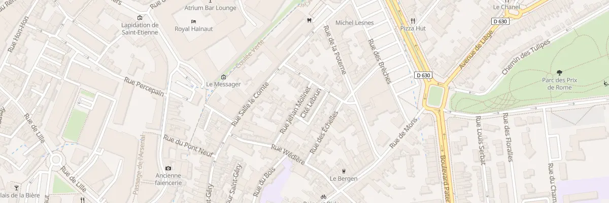 Plan du 14 Rue Jehan Molinet à Valenciennes