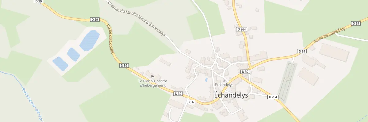 Plan du 5025 Le Bourg à Échandelys