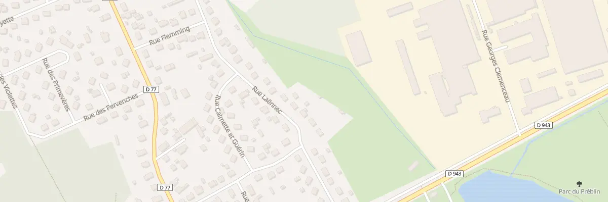 Plan du 20 Rue Laennec à Migennes