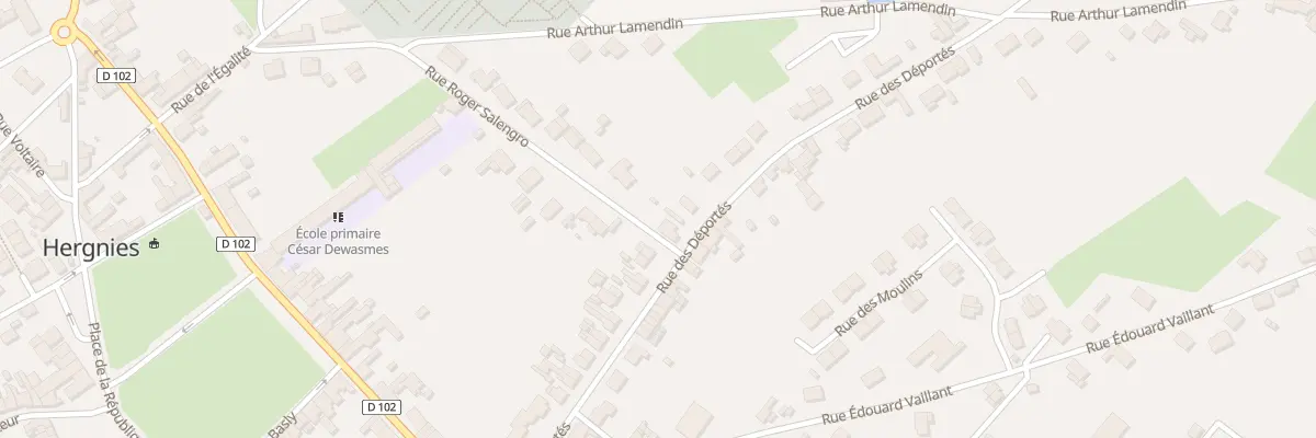 Plan du 47 Rue des Déportés à Hergnies