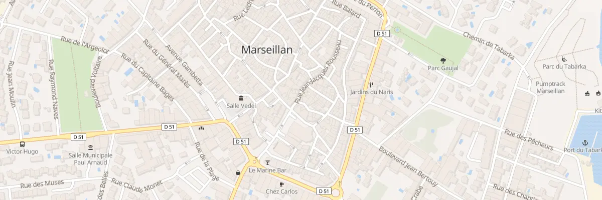Plan du 28 Rue de la Liberte à Marseillan