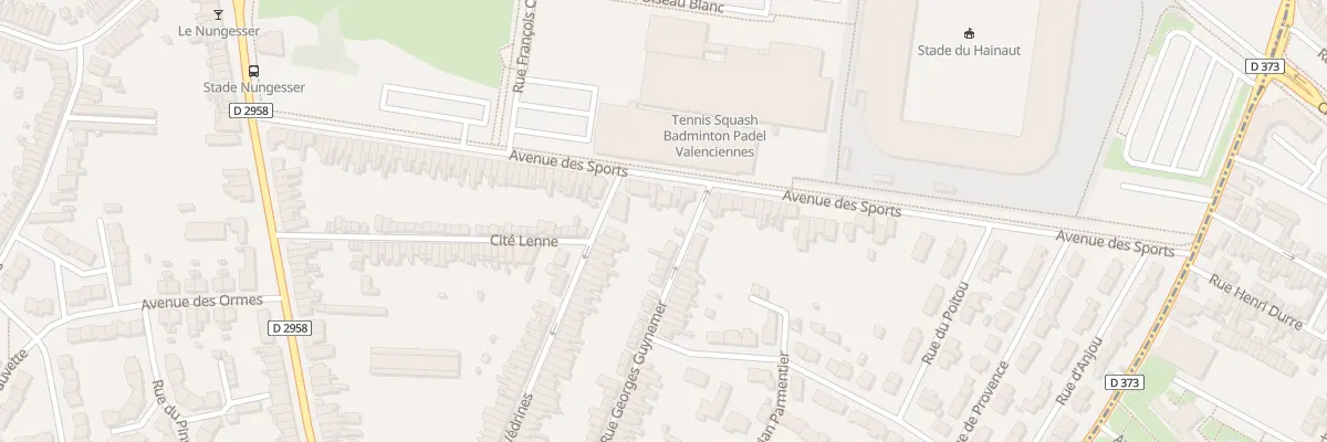 Plan du 88 Av des Sports à Valenciennes