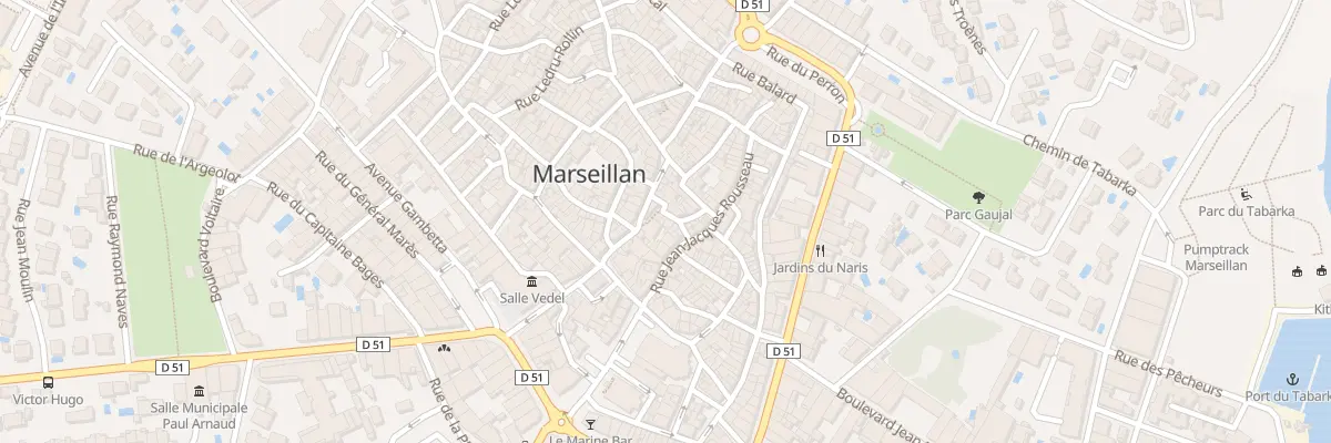 Plan du 5 Rue de la Coquille à Marseillan