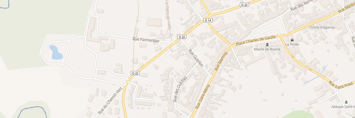 Plan du 5 Bd Montpellier à Braine