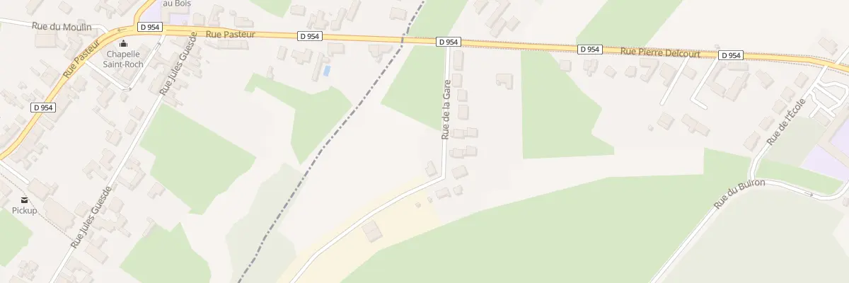 Plan du 140 Rue de la Gare à Odomez