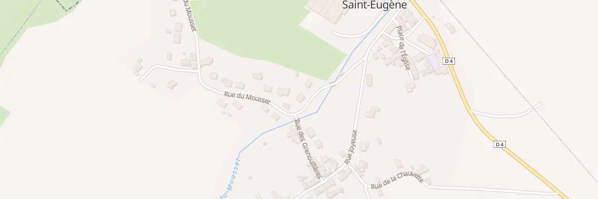 Plan du 3 Rue du Mousset à Saint-Eugène