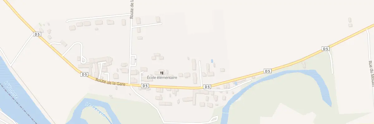 Plan du 43A Rte de la Gare à Bonnard