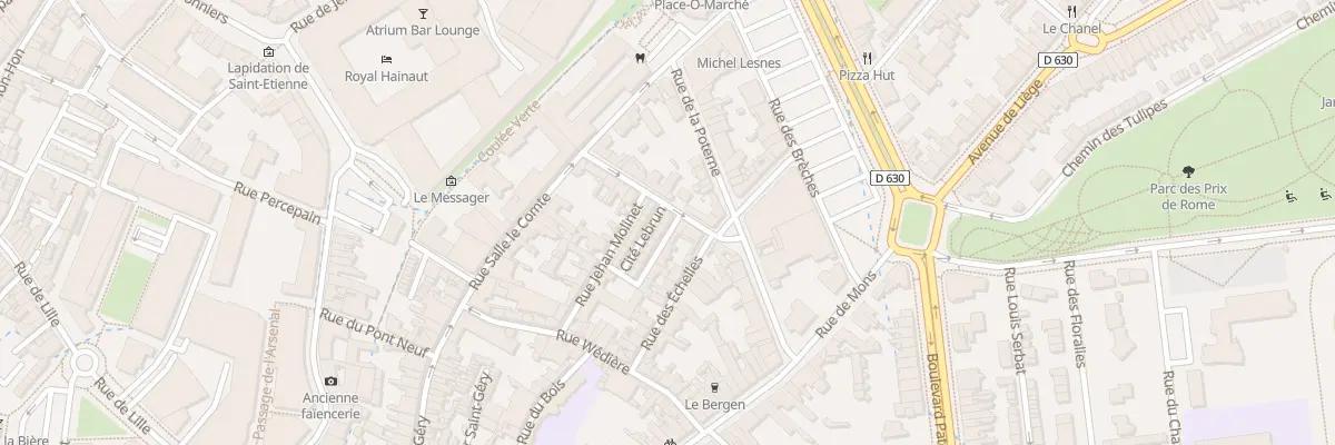 Plan du 2 Rue Dadier Cte Lebrun à Valenciennes