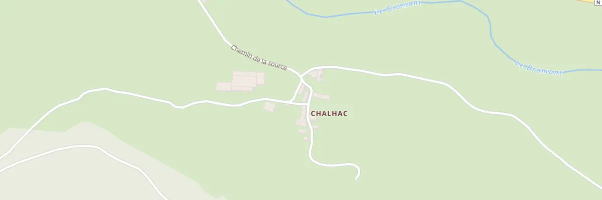 Plan du 5736F Chalhac à Saint-Étienne-du-Valdonnez