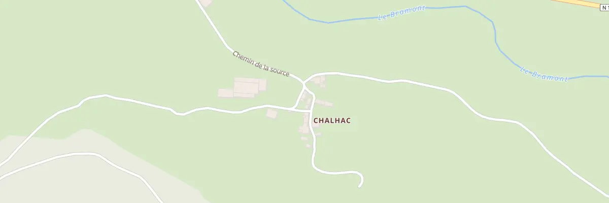 Plan du 5736 Chalhac à Saint-Étienne-du-Valdonnez