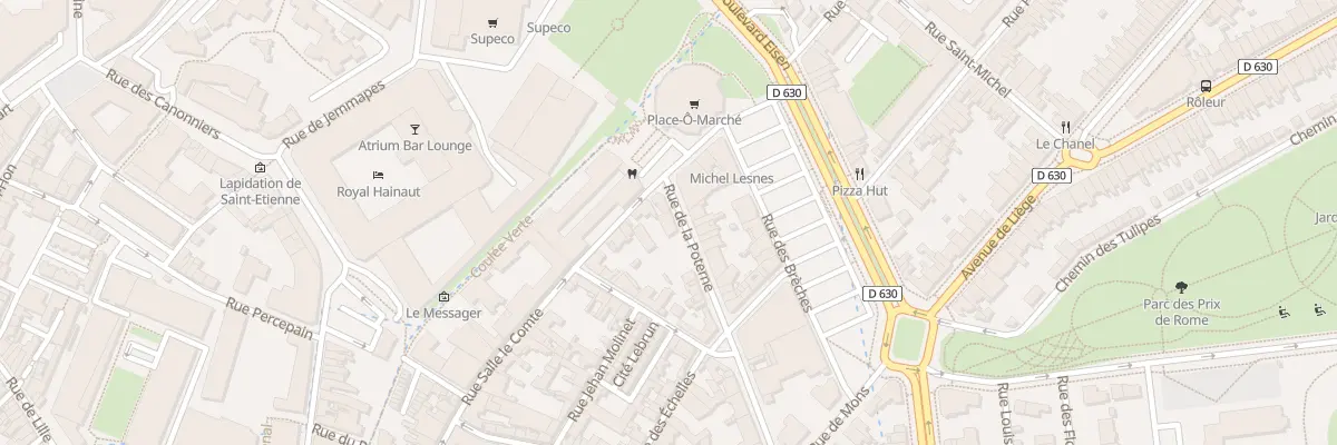 Plan du 6 Rue de la Poterne à Valenciennes