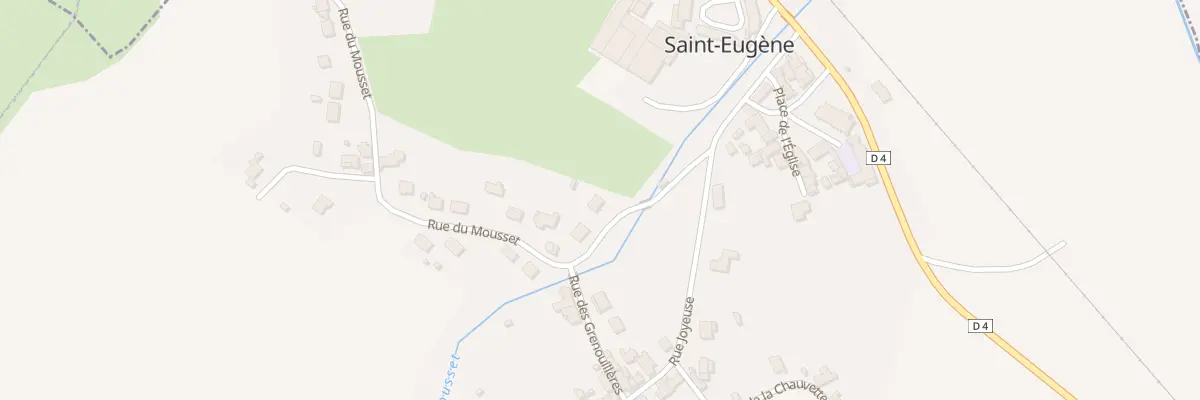 Plan du 1 Rue du Mousset à Saint-Eugène