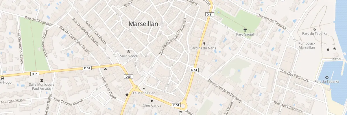 Plan du 16 Rue de la Liberte à Marseillan
