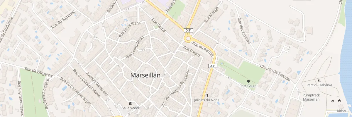 Plan du 2 Rue Gay Lussac à Marseillan