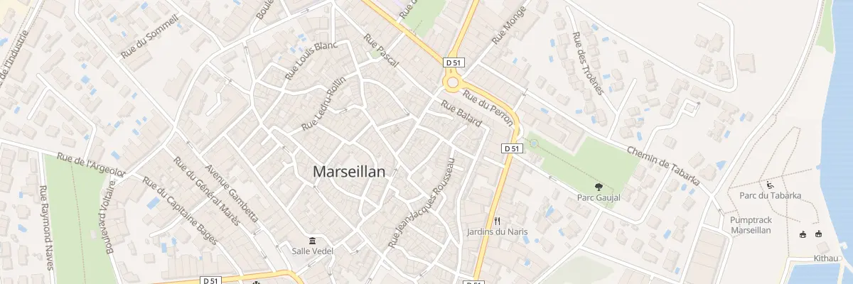 Plan du 6 Rue Gay Lussac à Marseillan
