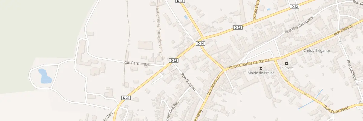 Plan du 1 Bd Montpellier à Braine
