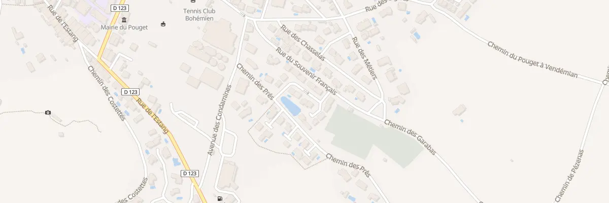 Plan du 5077F Les Combes au Pouget