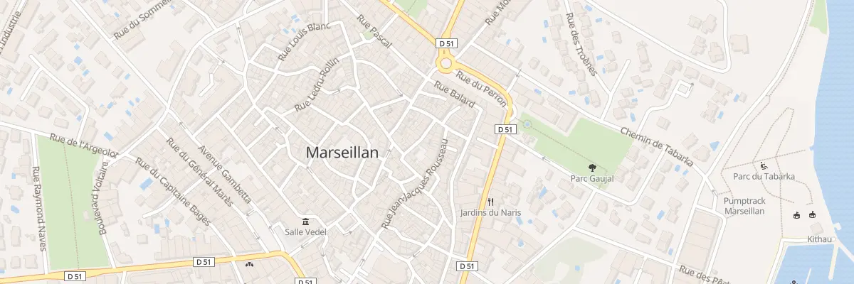 Plan du 16 Rue de la Marmite à Marseillan