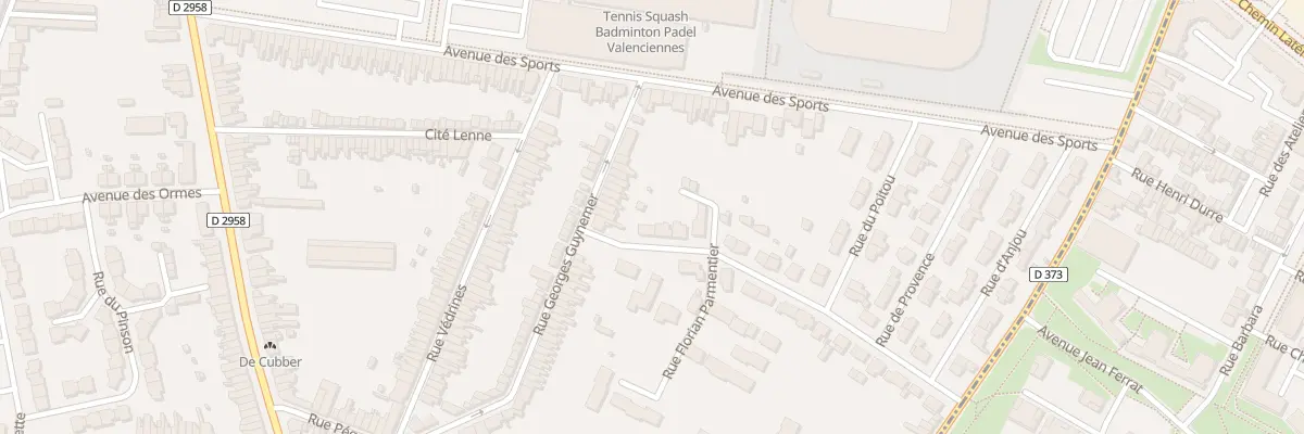 Plan du 3 Rue Florian Parmentier à Valenciennes