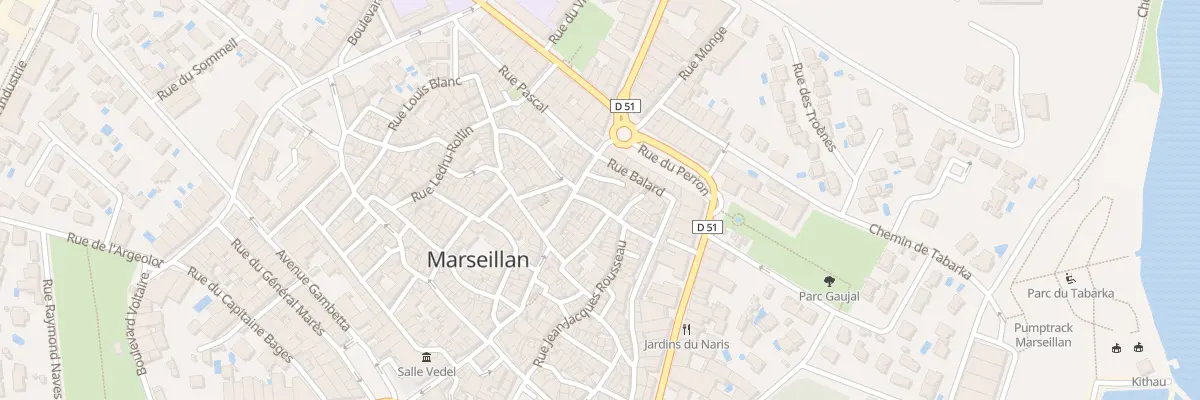 Plan du 7 Rue Gay Lussac à Marseillan