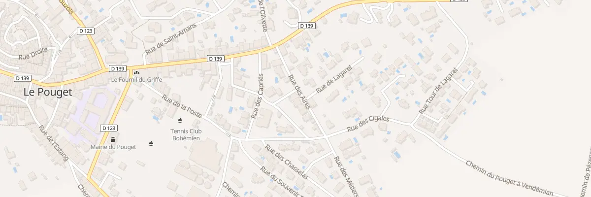 Plan du 6 Rue des Aires au Pouget