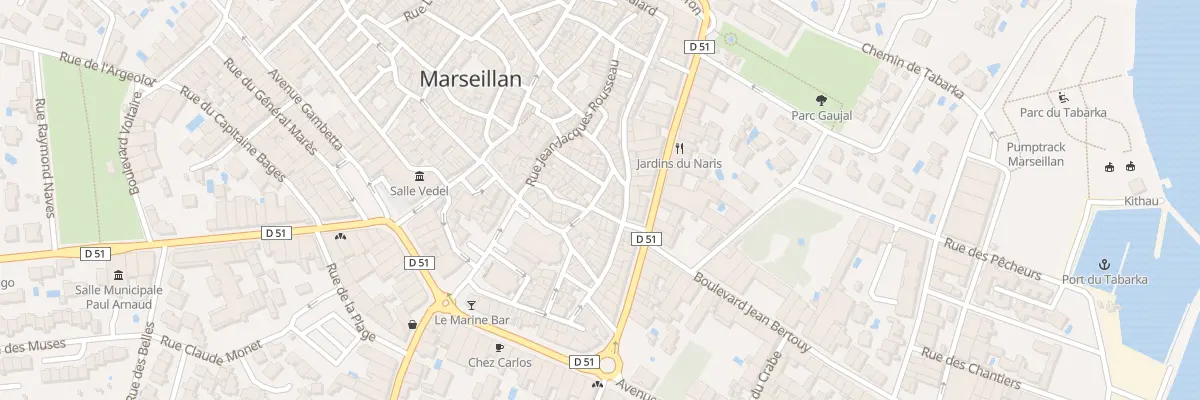 Plan du 14 Rue de la Liberte à Marseillan