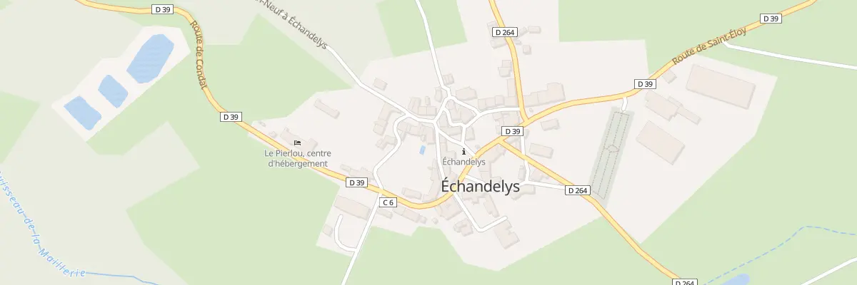 Plan du 5001 Le Bourg à Échandelys